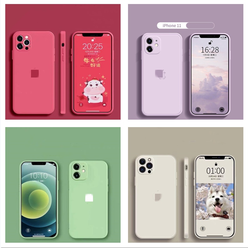 Soft case Tpu Warna Polos Iphone 11 12/7/8/6/6s Plus X Xr Xs Max Se 11 Pro Max 12