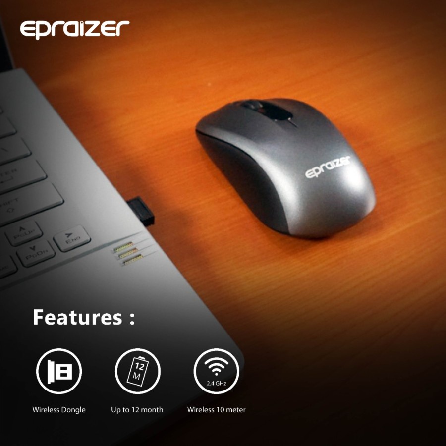 Mouse Epraizer EM89 - Wireless Office Mouse Epraizer EM-89 - Mouse Wireless Epraizer EM89