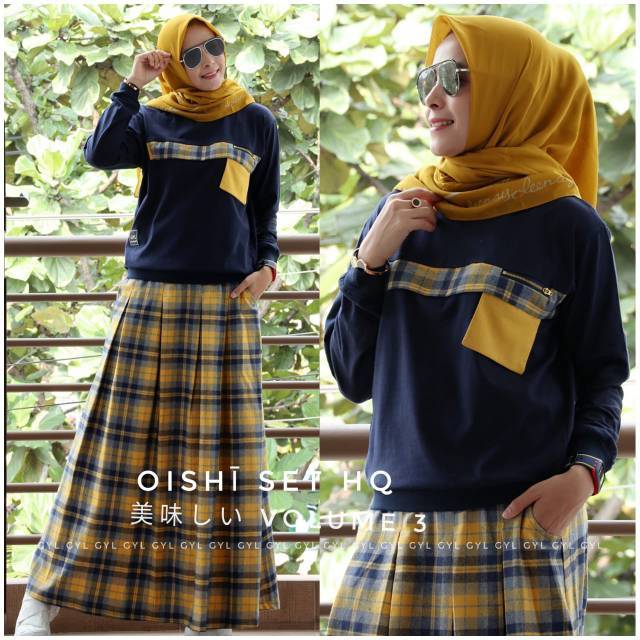 Fashion wanita terbaru setelan rok by GyL