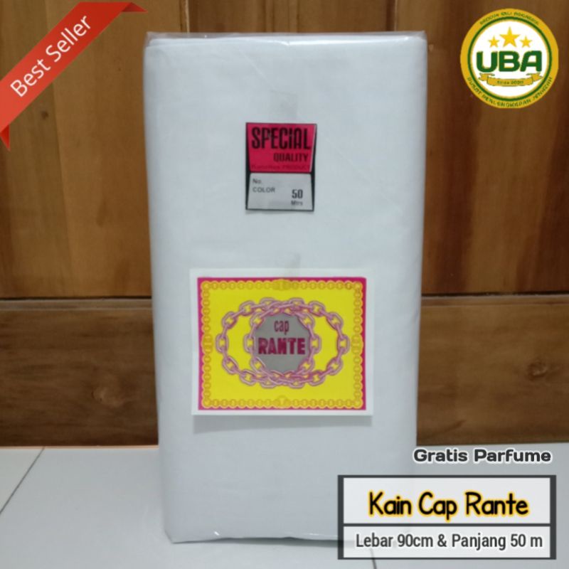 Kain Kafan Mori 1 Roll Putih Bersih Lebar 90 Panjang 50meter