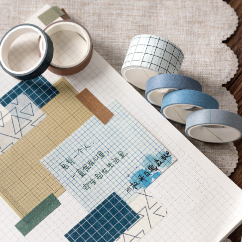 10pcs/set Tape/Selotip Washi Retro Kreatif Untuk Pelajar/Kantor