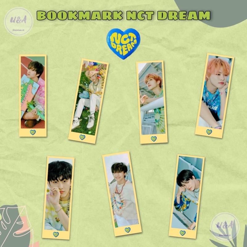 

[1 SET] BOOKMARK PEMBATAS BUKU NCT DREAM HELLO FUTURE Jaemin Jeno Murah