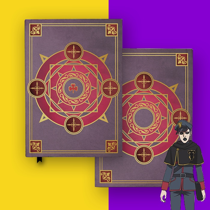 

Buku Gordon Agrippa Grimoire Black Clover Anime Notebook Custom Agenda Diary Jurnal Cosplay Hardcover