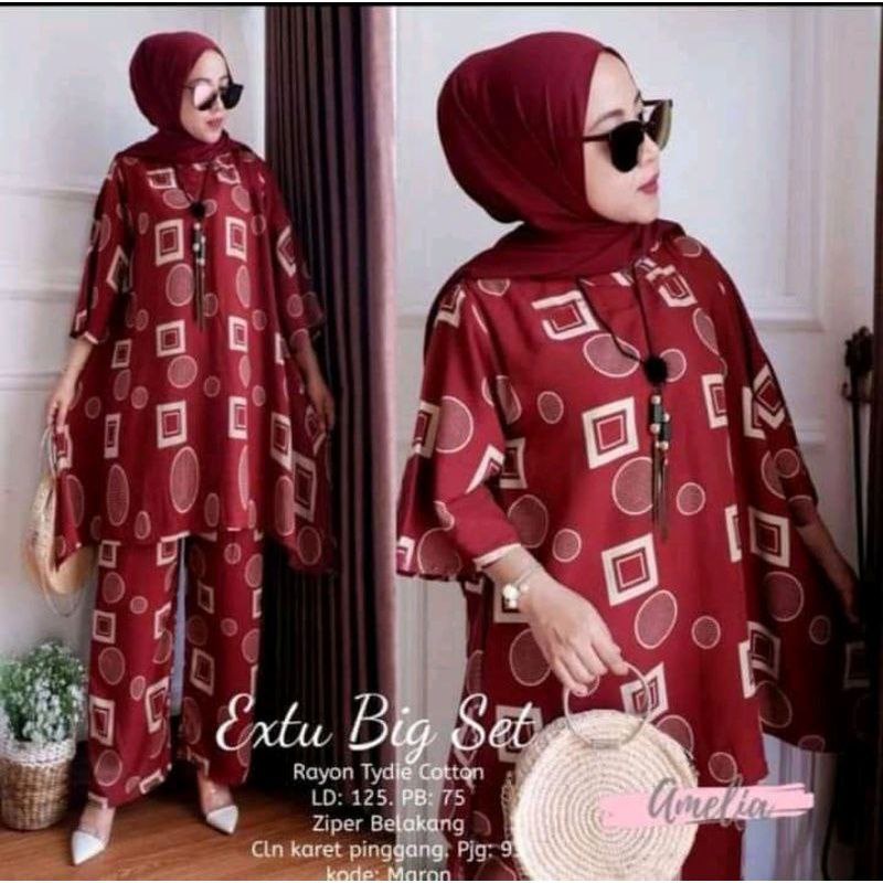 Setelan Waka / One Set Kekinian / Setelan Baju Wanita Wakawaka