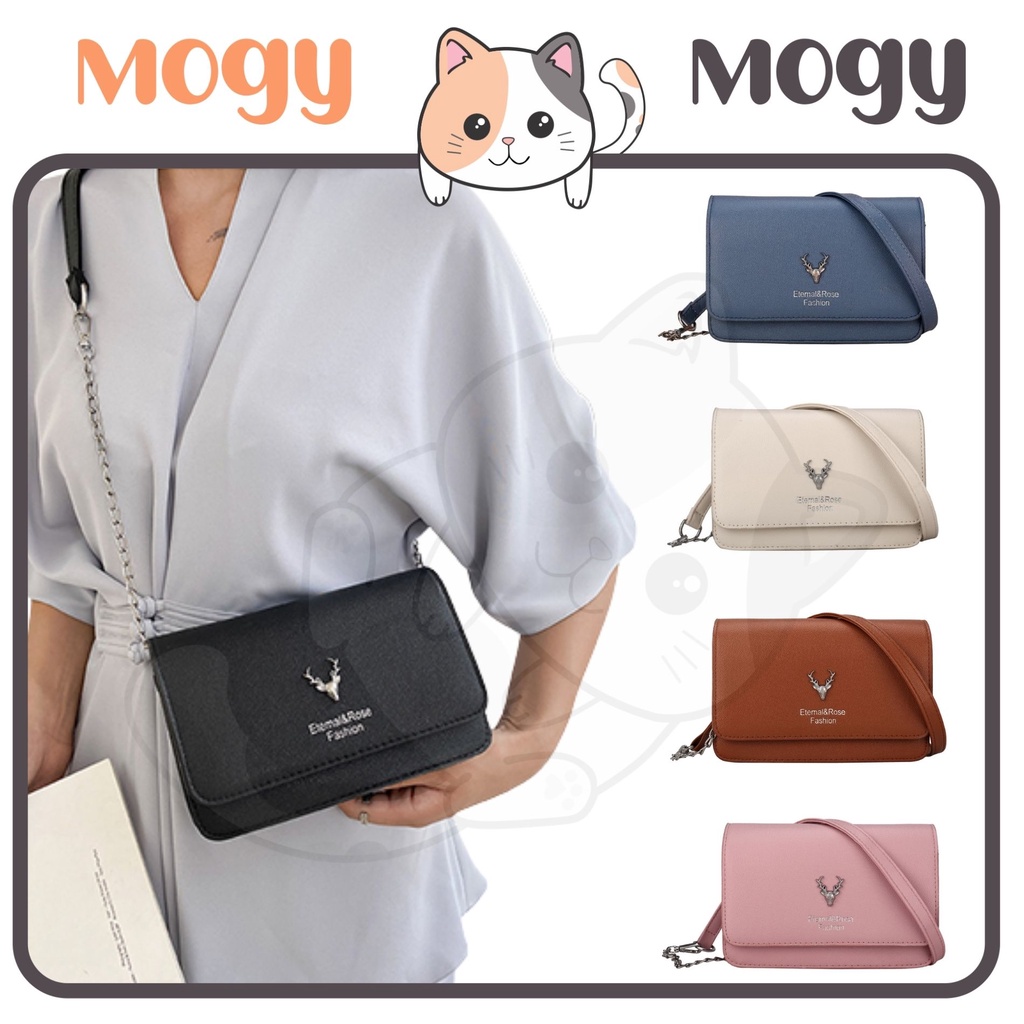 MOGYMOGY MG1437 Tas Wanita Selempang Rantai Dompet Flipbag Genggam Pesta Elegan