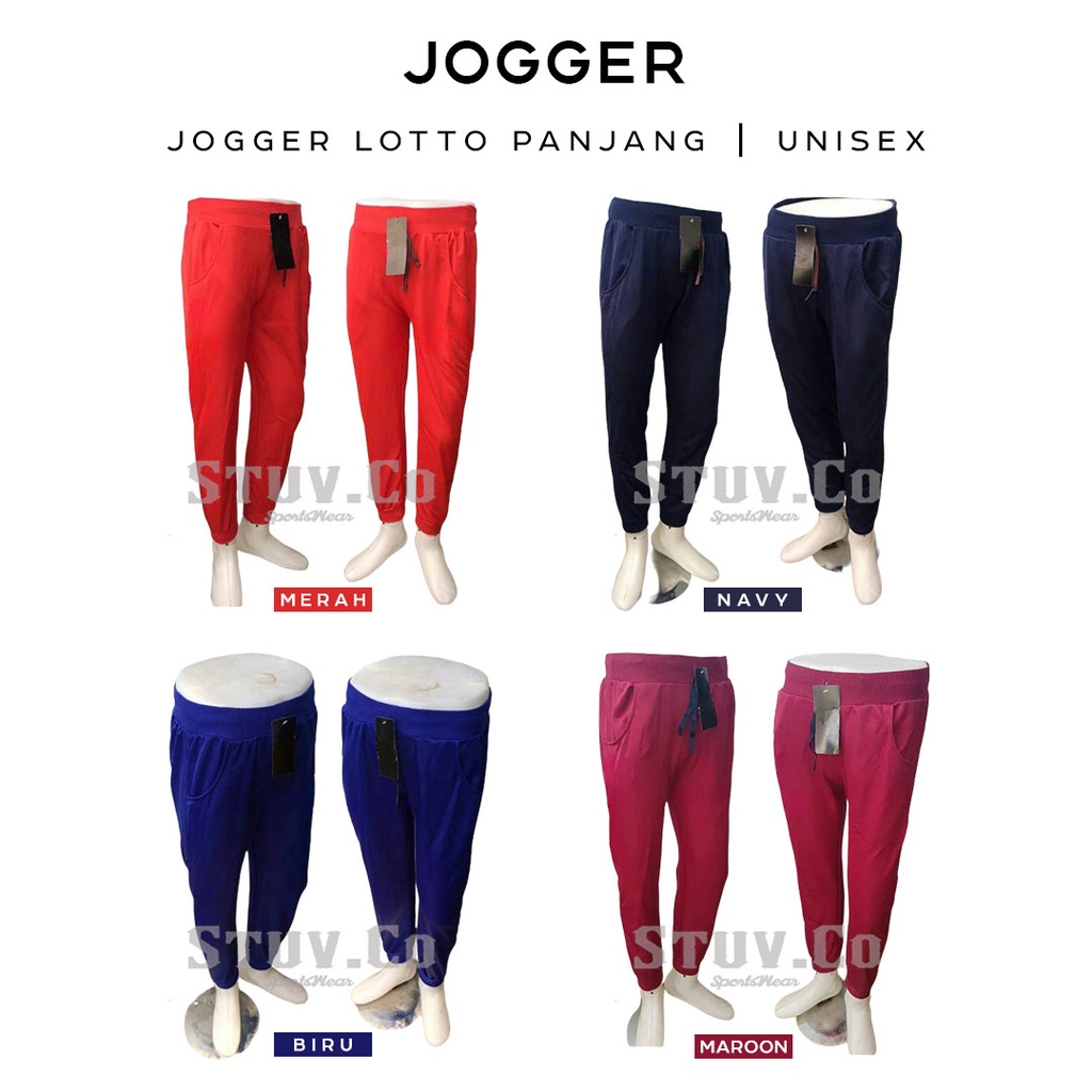 CELANA JOGGER PANJANG PRIA WANITA CELANA OLAHRAGA SENAM GYM FITNESS JOGGING 6 PILIHAN WARNA