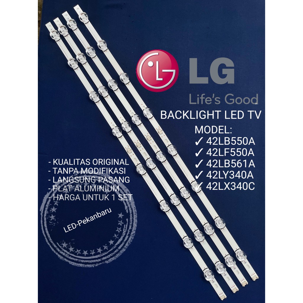 FULL SET BACKLIGHT LED TV LG 6V 8MATA BL 42LB 42LF LAMPU 42LB550 42LF550