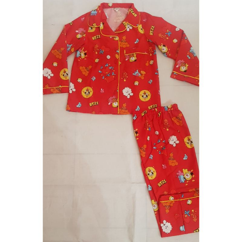 baju tidur anak anak bt21