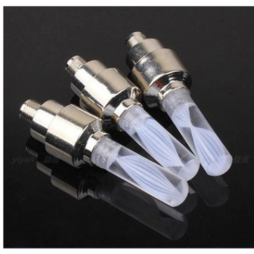 [ 2 Pcs Bicycle Tire Valve LED Lamp ] [ Mountain Road Bike Wheel Spoke Flash Lights ][for Car Bike Bicycle Motorcycle]