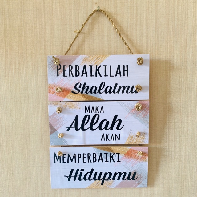 WALL DECOR ISLAMI HIASAN DINDING MUSHOLA  PAJANGAN MUSHOLA  