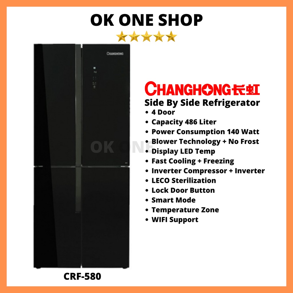 CHANGHONG Kulkas Side by Side CRF-580