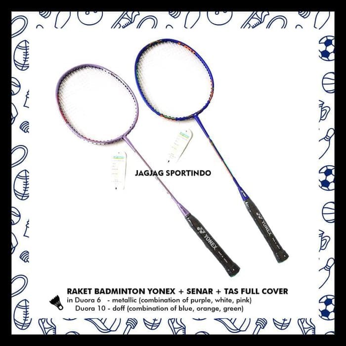 PROMO RAKET BADMINTON YONEX + TAS FULL COVER