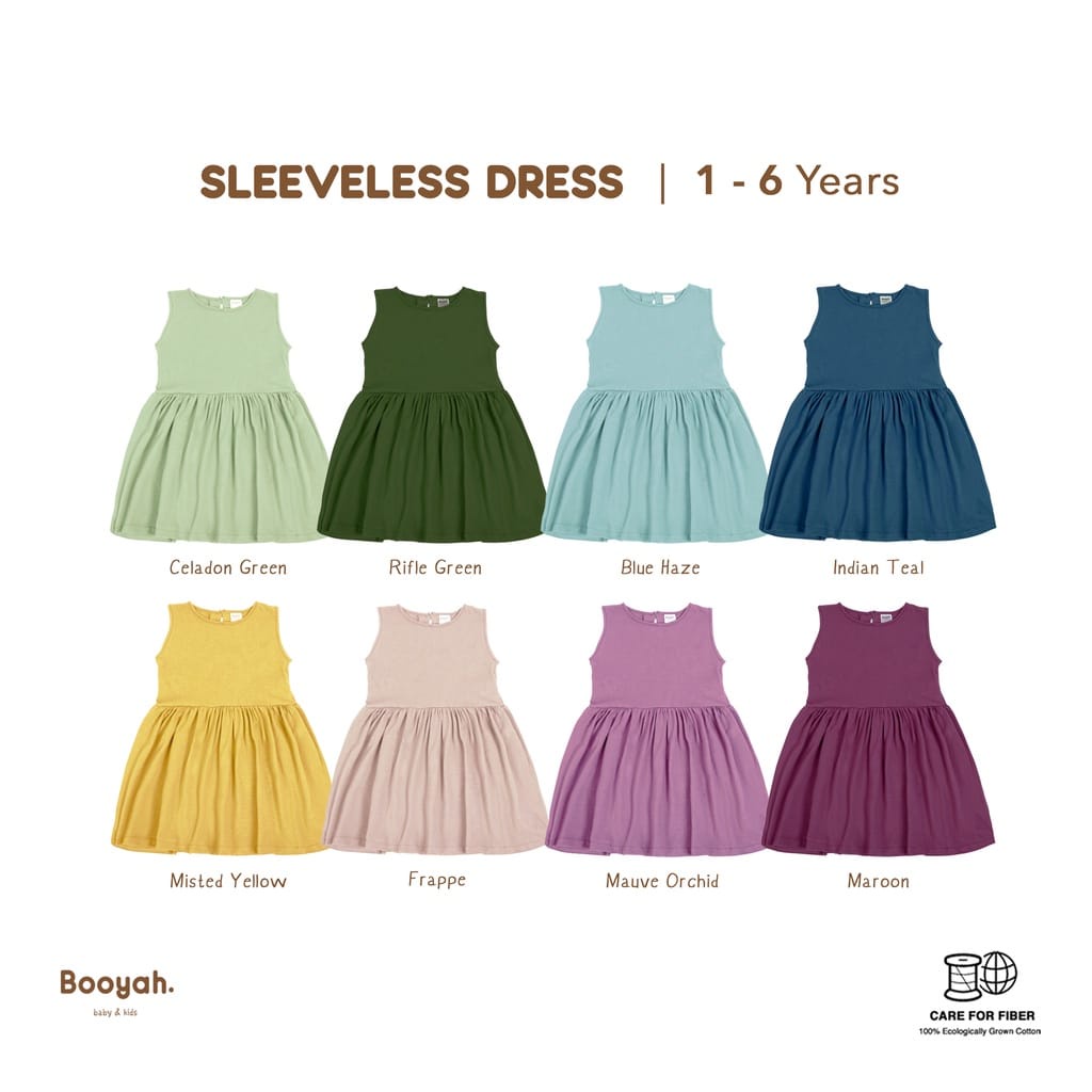 Booyah Baby &amp; Kids Sleeveless Dress 1-6 Tahun Dress Anak / Bayi Arevyonlineshop