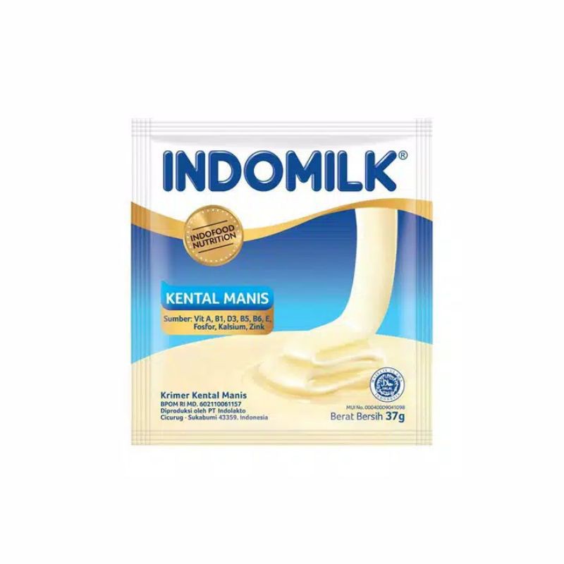 Jual Indomilk Susu Kental Manis Plain 37G Indomilk Susu Kental Manis ...