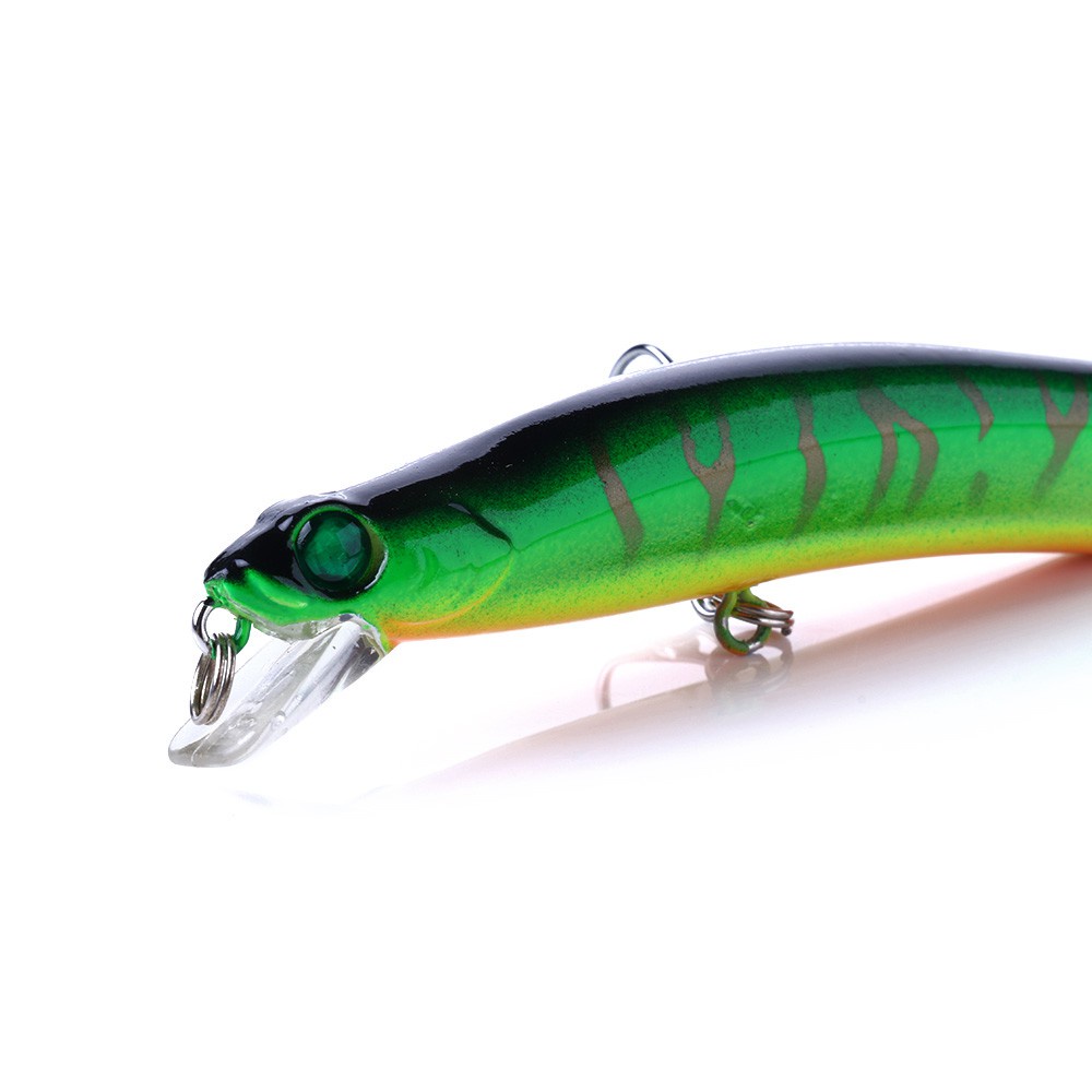 Hengjia 1pc Umpan Pancing Minnow Wobbler 5 Warna 12cm 10g Kedalaman 0.5-1.5m