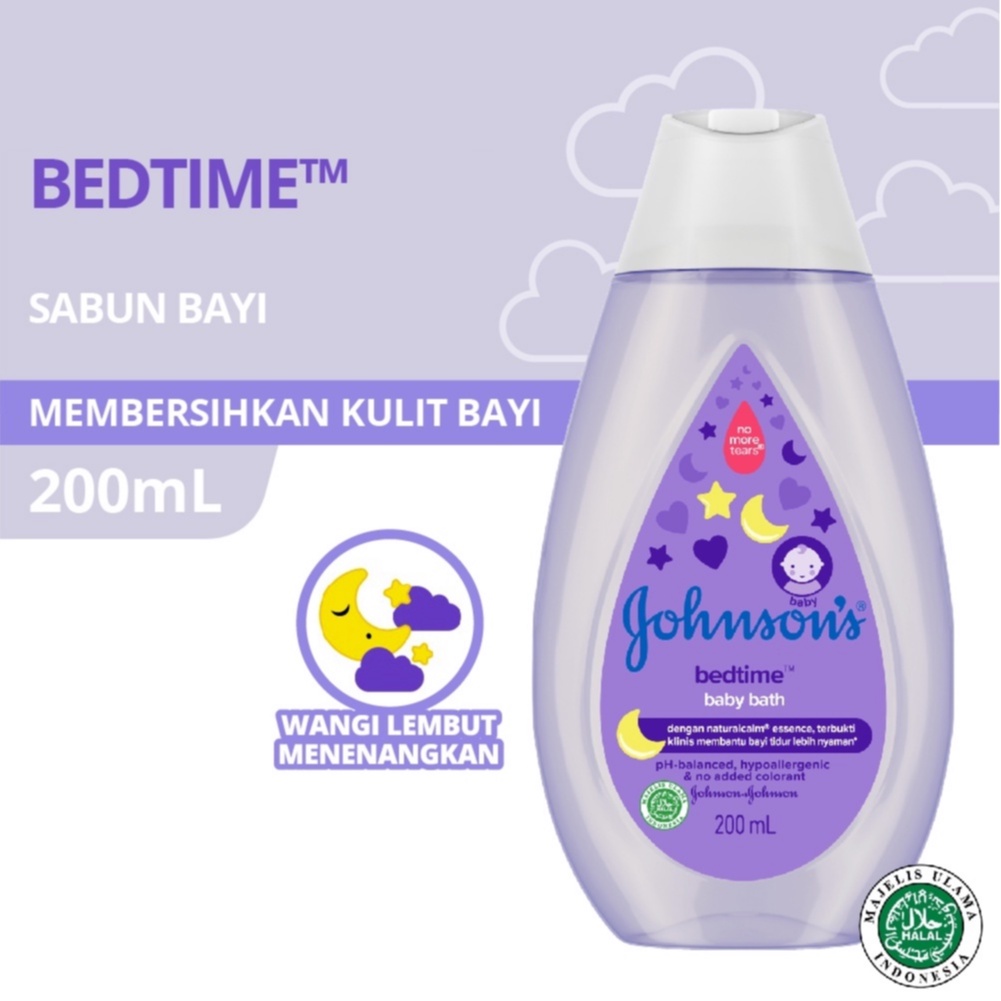 JOHNSON'S Bedtime Hair &amp; Body Baby Bath - Sabun Bayi 2in1 200ml