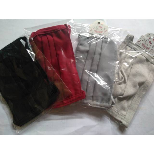 MASKER kain Polos kain katun/kaos
