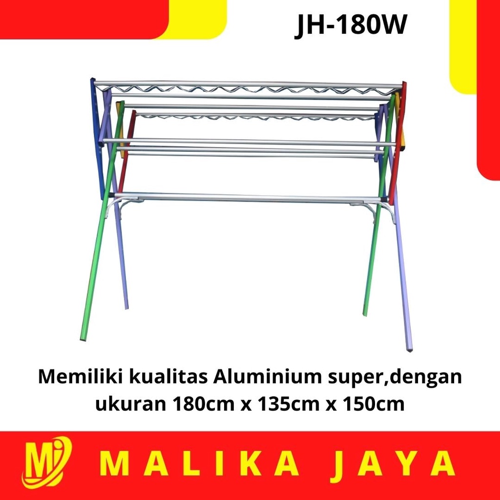 JEMURAN BAJU 180 Cm Merk MASTAH Aluminium Warna