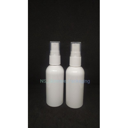 Botol spray 60ml putih tutup putih