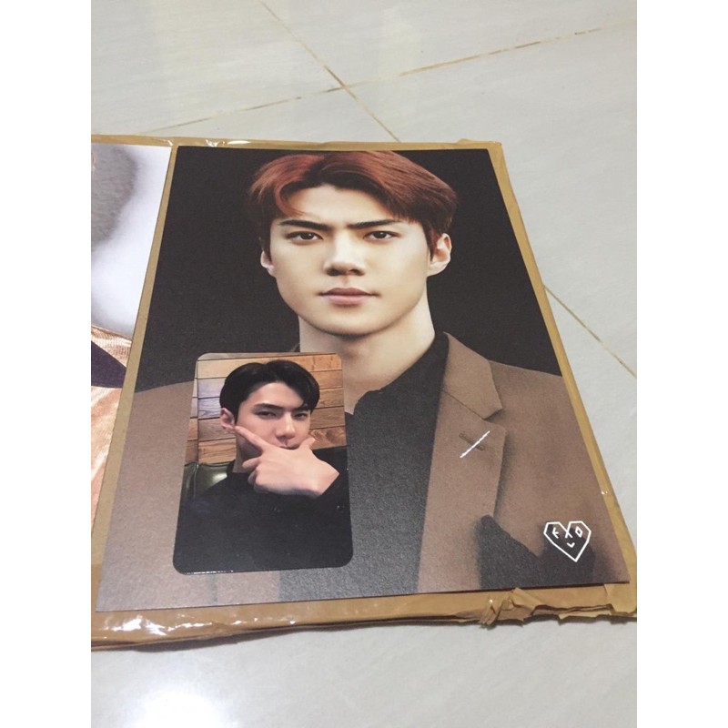 photocard exo welcome kit set sehun dan kai