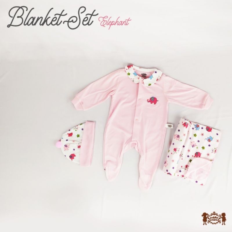 Petite Mimi Blanket 4in1 - Selimut Bayi Set