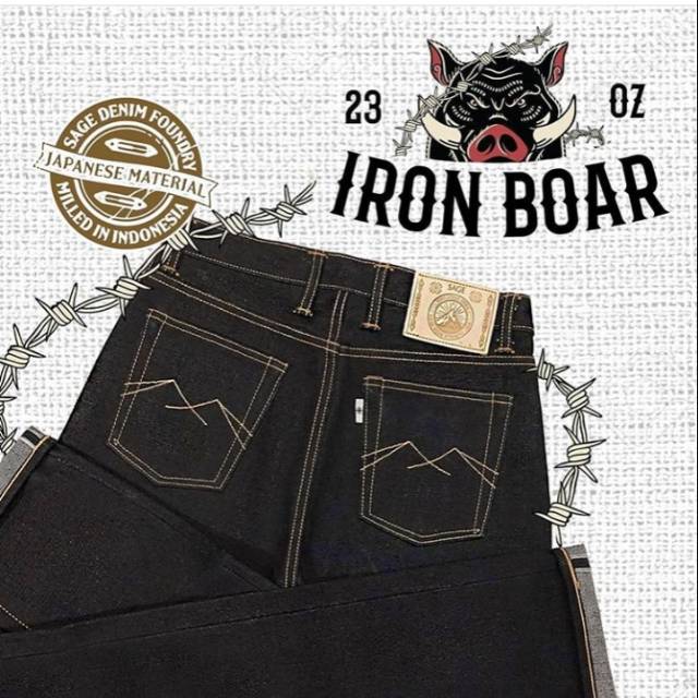Denim sage iron boar 22oz