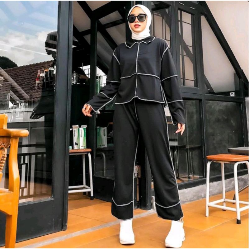 One Set Baju Terbalik Setelan Terbalik Baju Model Terbalik Baju Bolak Balik Setcel Terbalik Setelan Bolak Balik Wanita One Set Terbalik Baju Terbalik Viral Set Terbalik Setcel Bolbal Baju Kebalik Baju Terbalik Baju Viral Baju Kebalik Warna Hitam-4