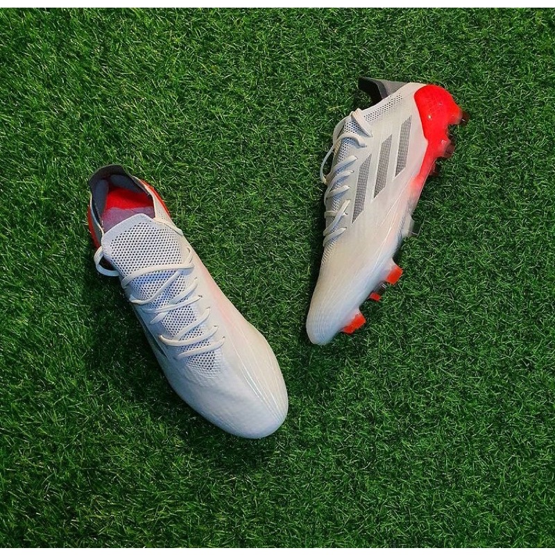 Sepatu Bola [TERBARU] - Adidas Football X SPEEDFLOW .1 FG White/Orange - Original 1000% BNIB Resmi S