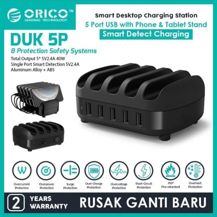 USB Charger DUK-5P Port