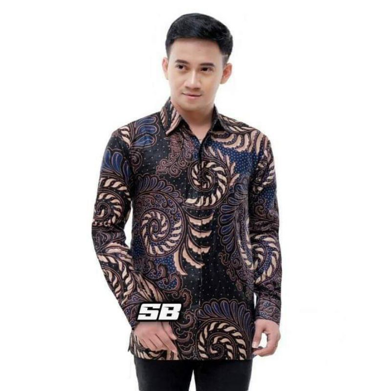 NEW ARRIVAL DISTRO BATIK PRIA BORDIR SOGAN HRB026 BATIKAF NOTOARTO BATIK IPNU-IPPNU HEM