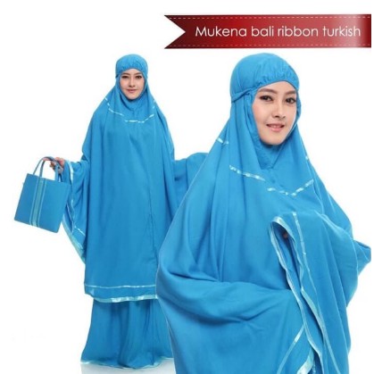 GROSIR Termurah Seonline Shop Mukena BALI RIBBON TURKIS bisa COD