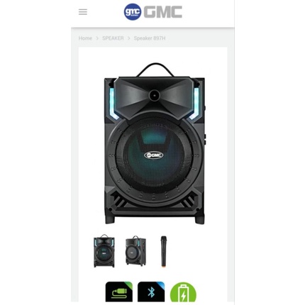speaker aktif bluetooth portable GMC 897H