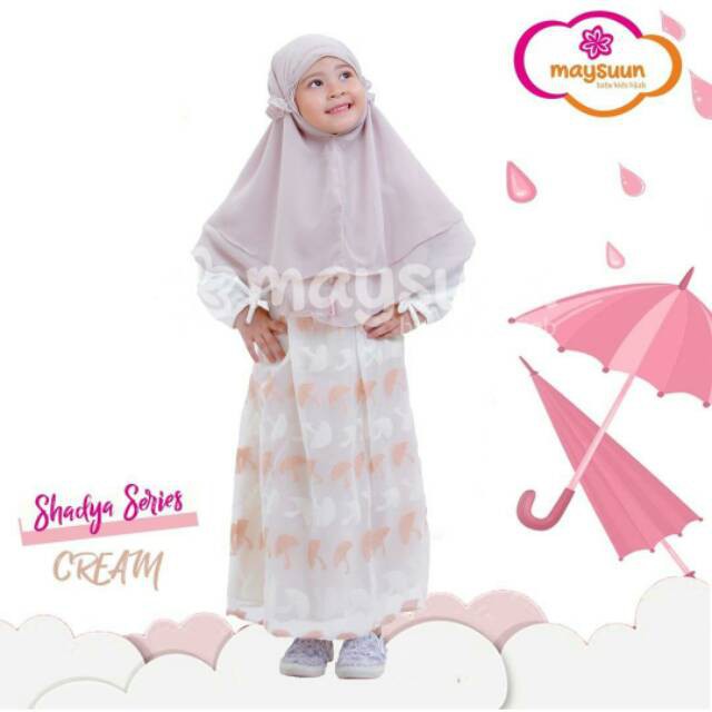 Gamis Anak Set Jilbab Shadya Dress by Maysuun Baby Kids Hijab