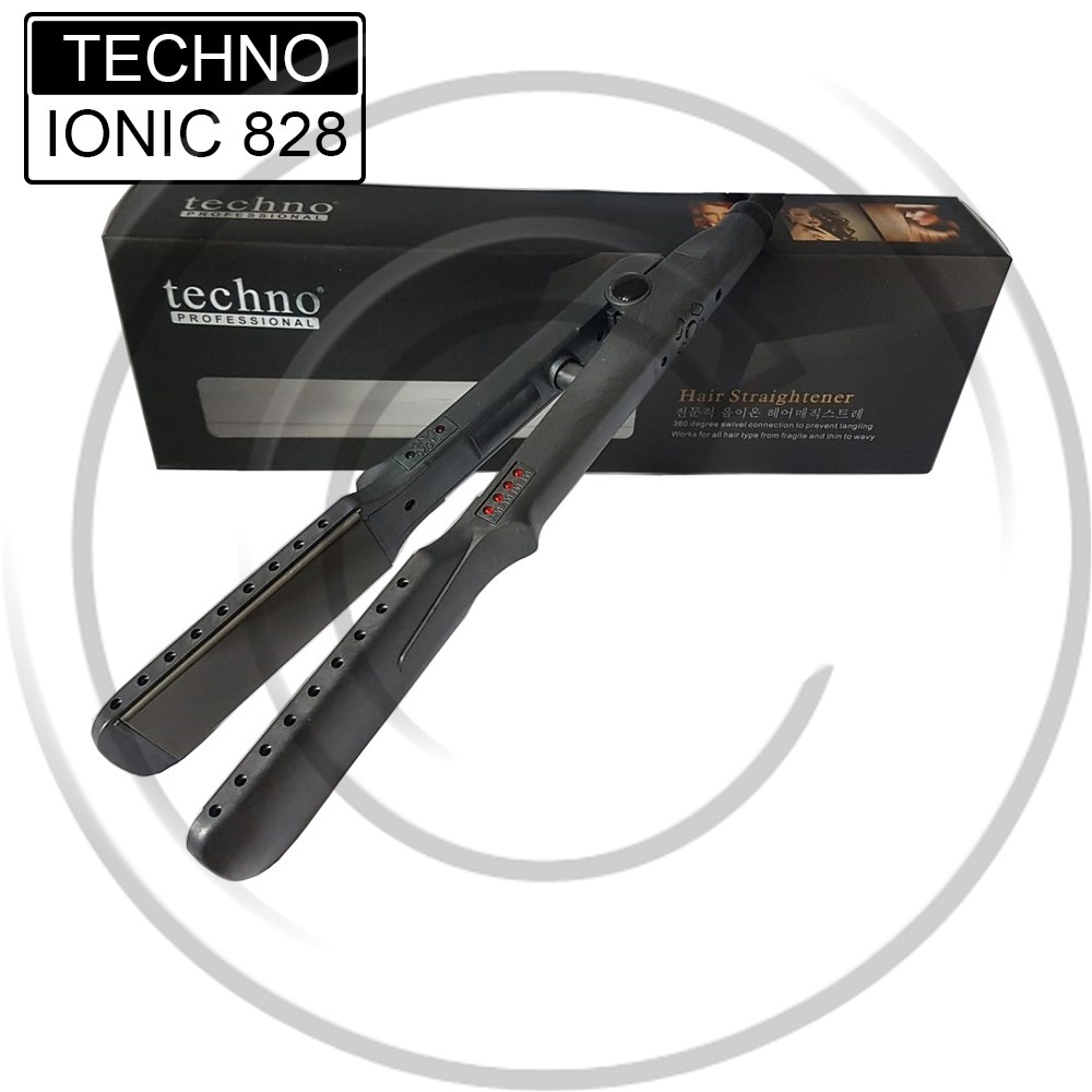 TECHNO / Techno-828/3228 / Catokan Rambut 2in1 Plat Lebar Lurus