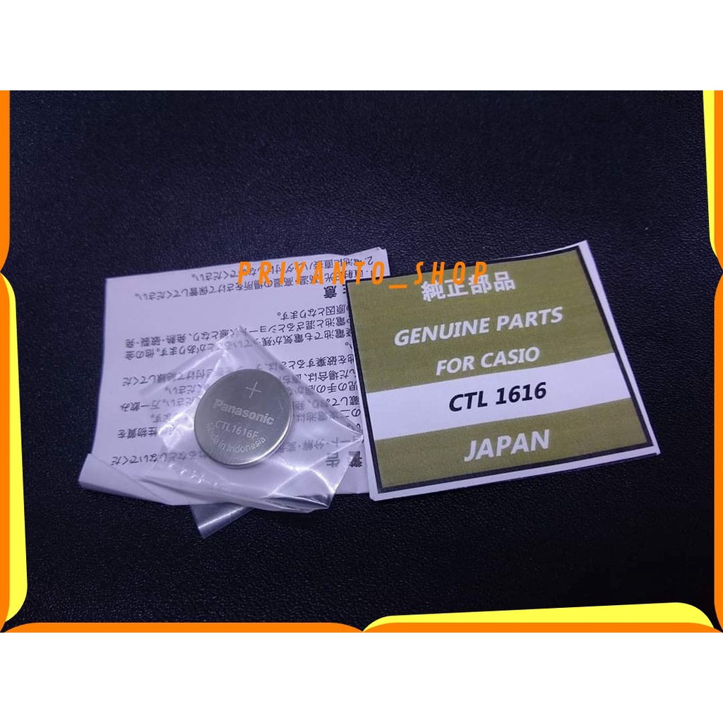 Casio capacitor solar battery Rechargeable Lithium CTL 1616F CTL 1616 Original baterai Solar Casio Toughsola