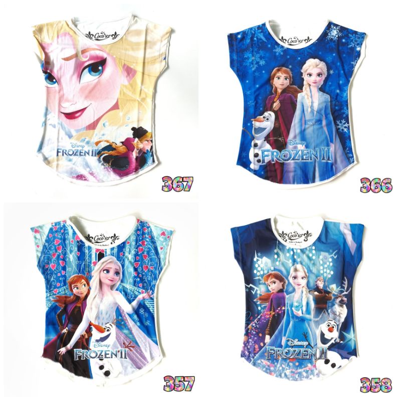 Kaos Anak Perempuan Coco Ice Frozen