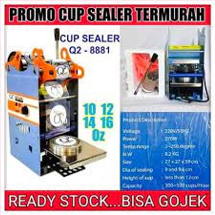 Mesin pres Gelas Plastik Sealing Machine Plastik Mesin Cup Q2