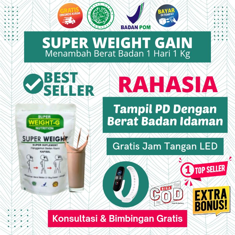 

(SIAP KIRIM) SUPER WEIGHT GAIN - OBAT PENGGEMUK BADAN HERBAL PENAMBAH ALAMI