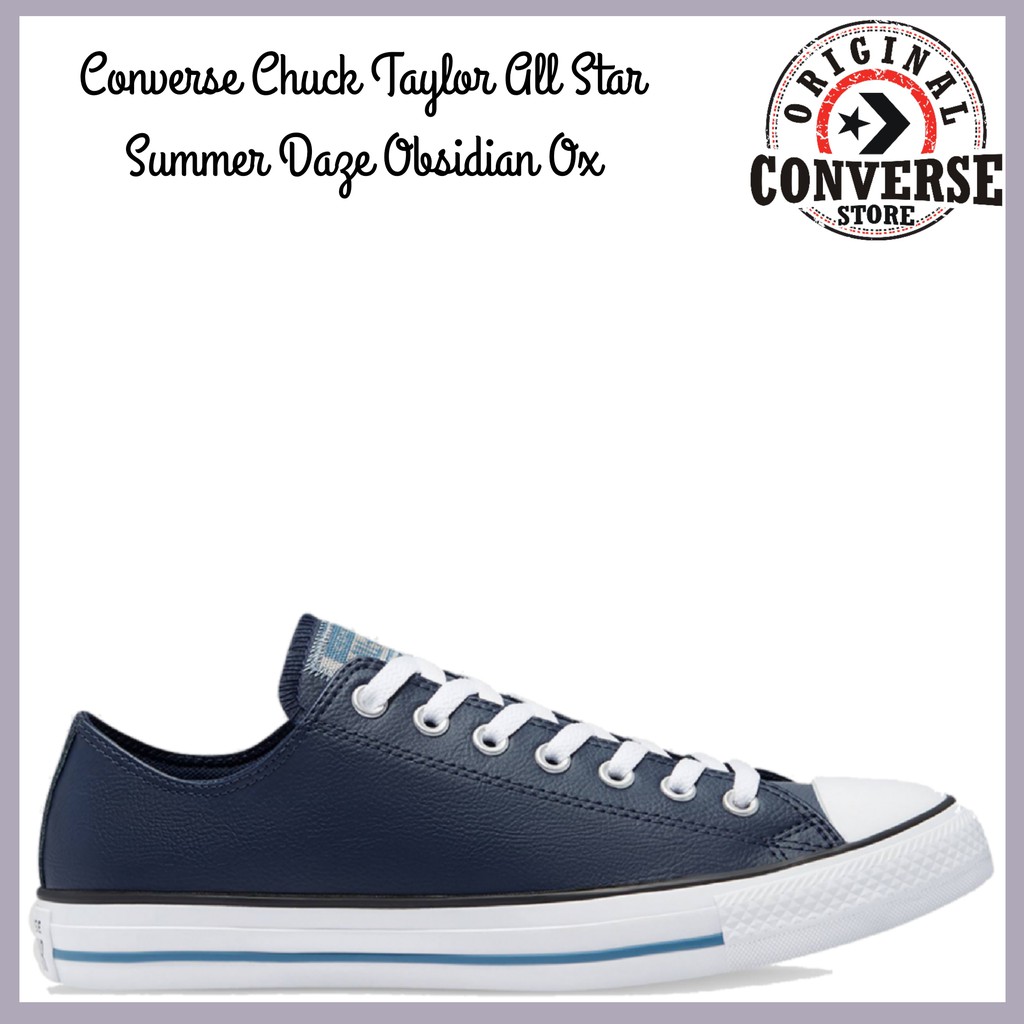 ORIGINAL CONVERSE CHUCL TAYLOR ALL STAR SUMMER DAZE OBSIDIAN WHITE Ox 170862C MENS