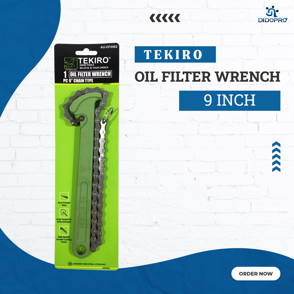 Kunci Saringan Oli Ukuran 6&quot; ~ 9&quot; inch (Chain / Model Rantai) / Oil Filter Wrench TEKIRO