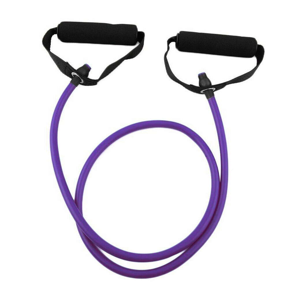 Resistance Band Bahan Karet Elastis Ukuran 120cm Untuk Latihan Sit-Up/Workout/Yoga-1.2m Purple