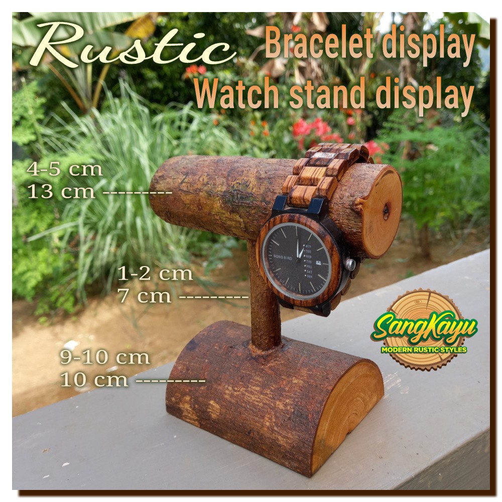 Jam tangan display jam tangan pria jam tangan wanita rustic display