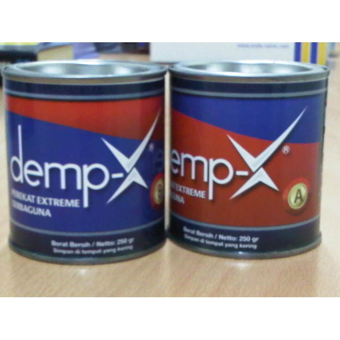 

ori Lem Epoxy Demp-X- lem 2 komponen. 0.5kg set