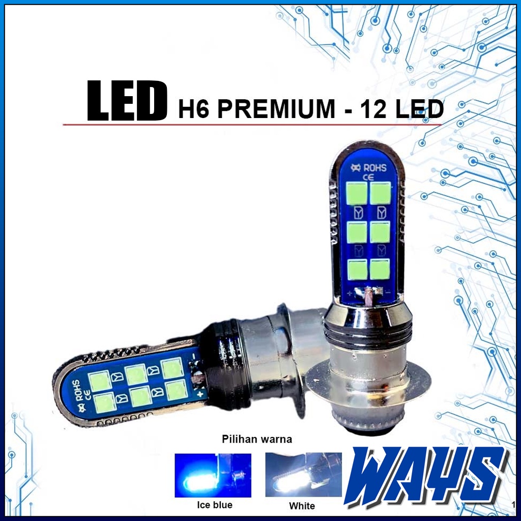 L233 | Lampu Depan LED H6 Motor Mio Soul GT Fino Beat Vario 110 125 Vega Jupiter Z Mx Supra Revo Nex