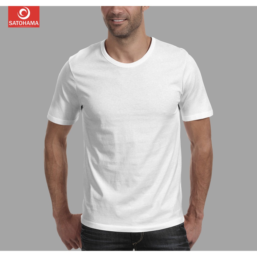 Satohama Kaos Polos Random Pria Cotton Combed 30S Baju Lengan Pendek Reguler T-shirt Short