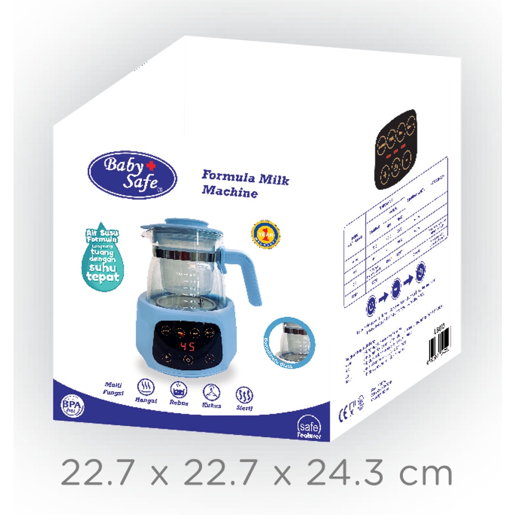 Baby Safe LB013 Formula MIlk Machine - Kettle Listrik Multi Fungsi 800ml