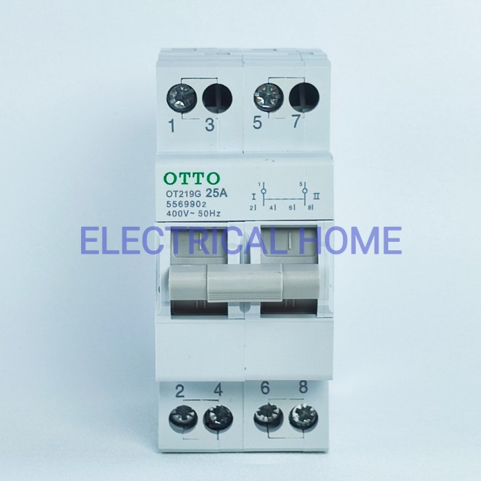 COS Change Over Switch Ohm Saklar Model MCB Din Rail 2Phase 25A OTTO