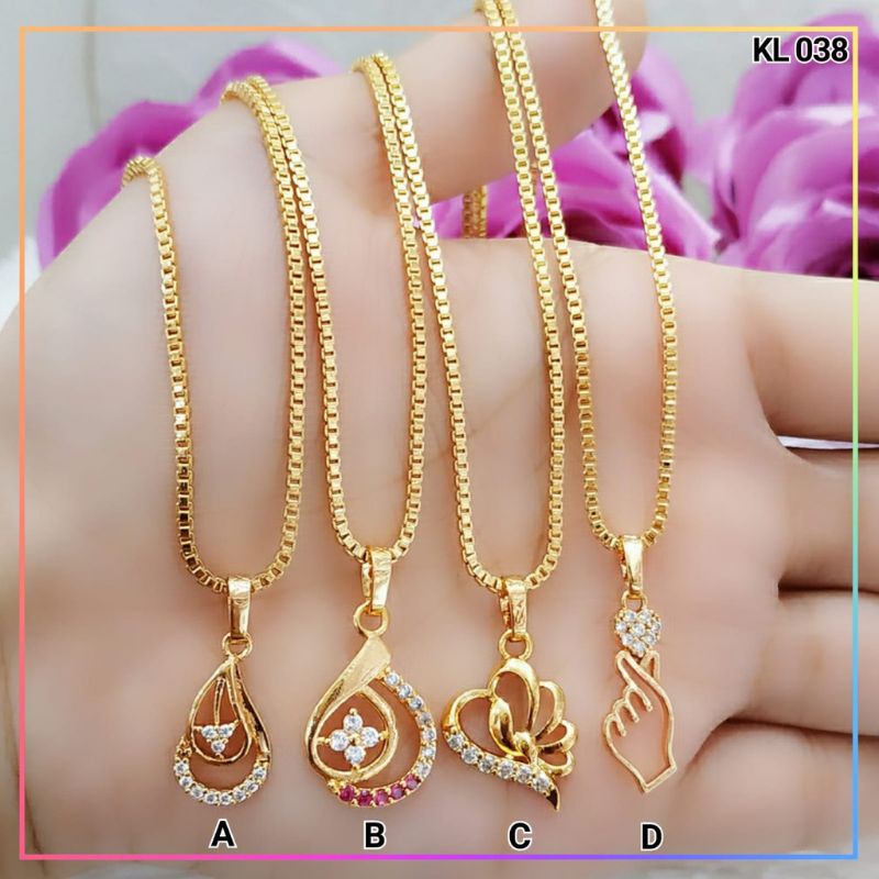 Kalung Titanium Asli Wanita Anti Karat Emas 18k Berlian Aksesoris