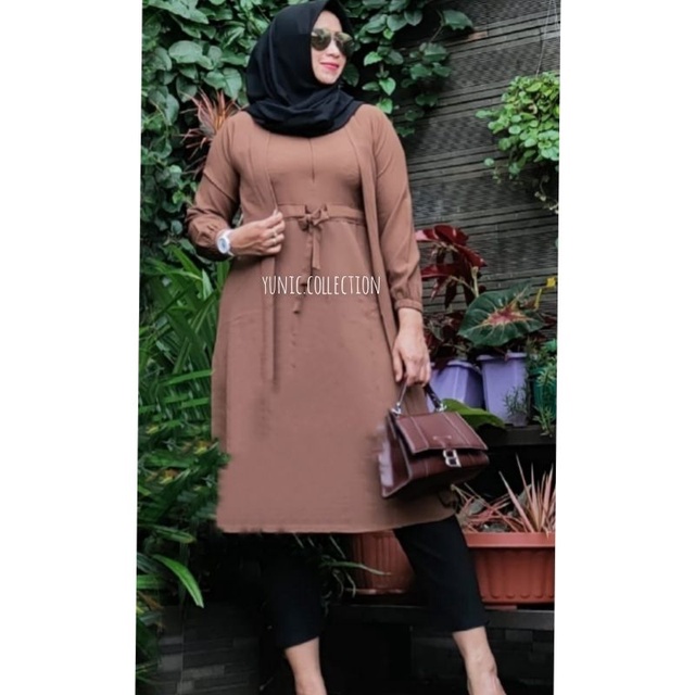 BAJU ATASAN TUNIK POLOS/TUNIK KEKINIAN TERBARU/TUNIK BUSUI FRIENDLY/TUNIK POLOS