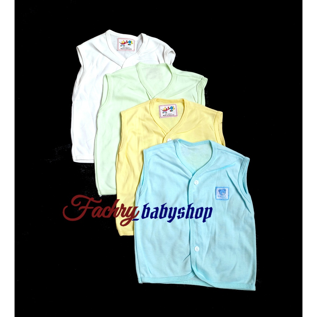I-OL BABY 4 pcs baju bayi  kutung polos kancing depan